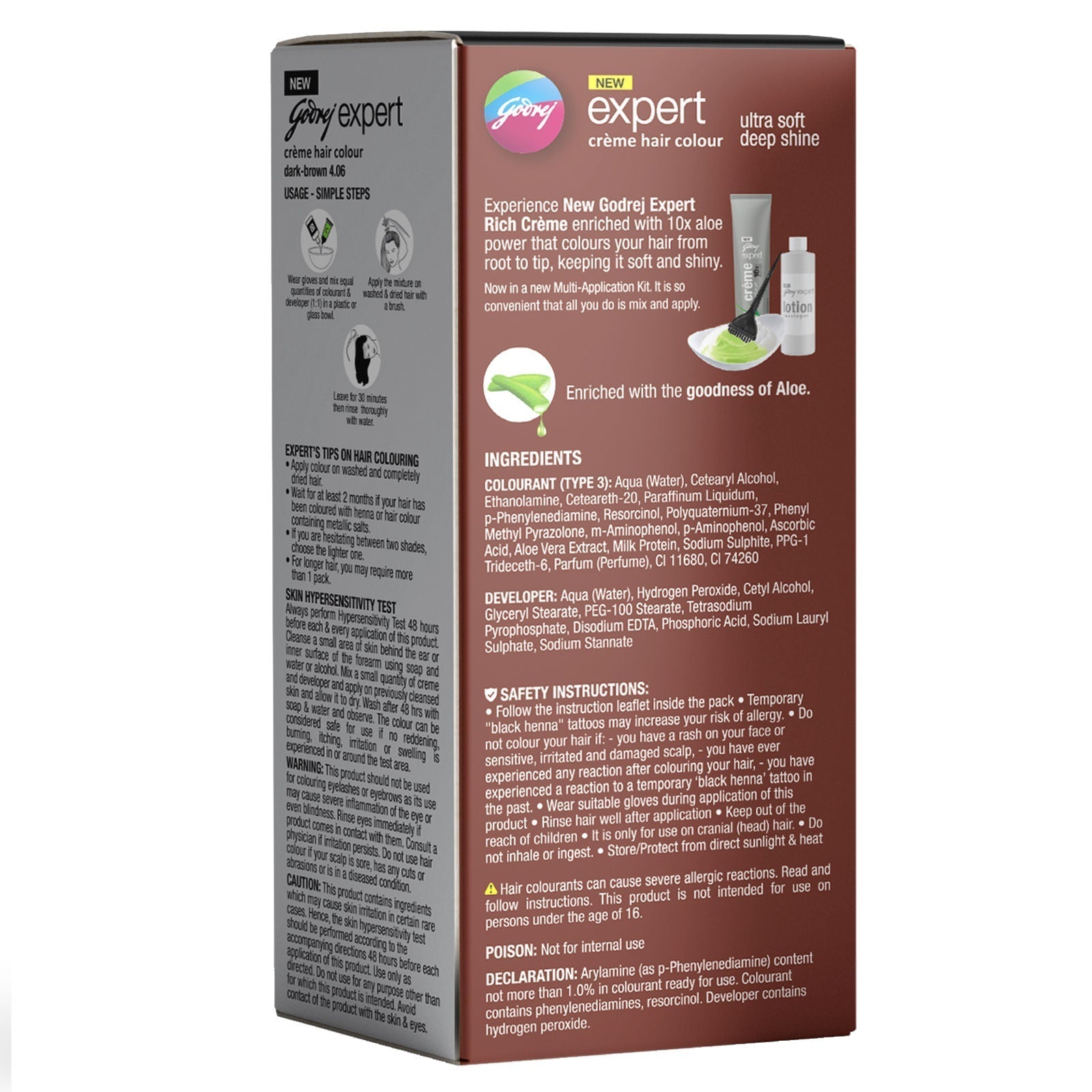 Godrej Expert Rich Creme - Dark Brown, 100g Buy at Indicrest Image 2