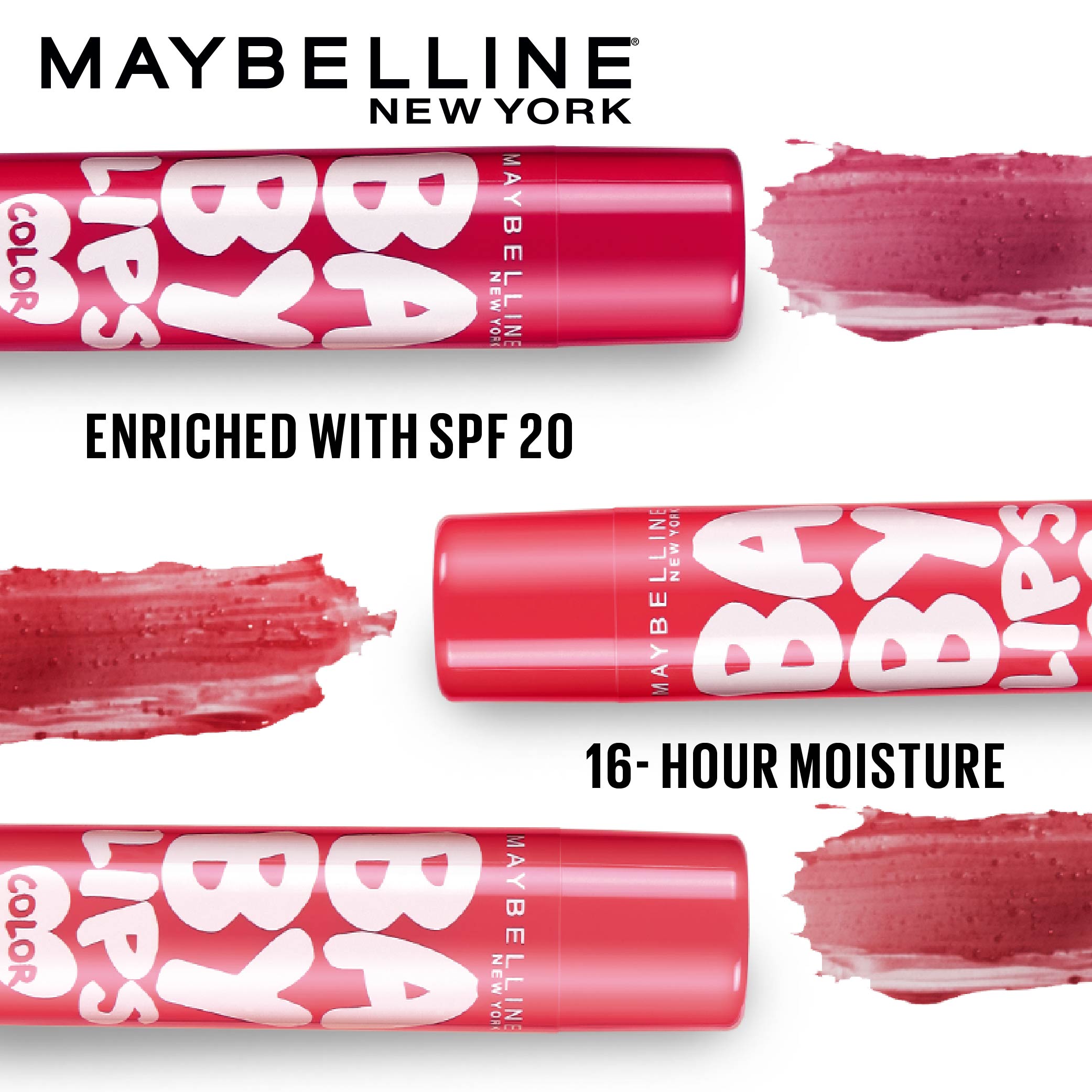 Maybelline New York Baby Lips Color Lip Balm with SPF 11, Lasts UpTo 24H - Cherry Kiss + Berry Crush, 8g Buy at Indicrest Image 7