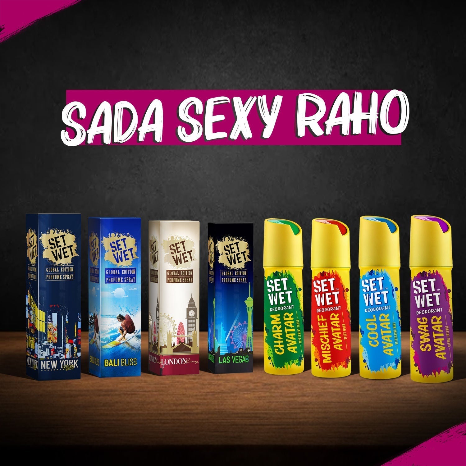 Set Wet Cool, Charm and Swag Avatar Deodorant Spray Perfume 150ml Each (Pack of 3) Buy at Indicrest Image 7
