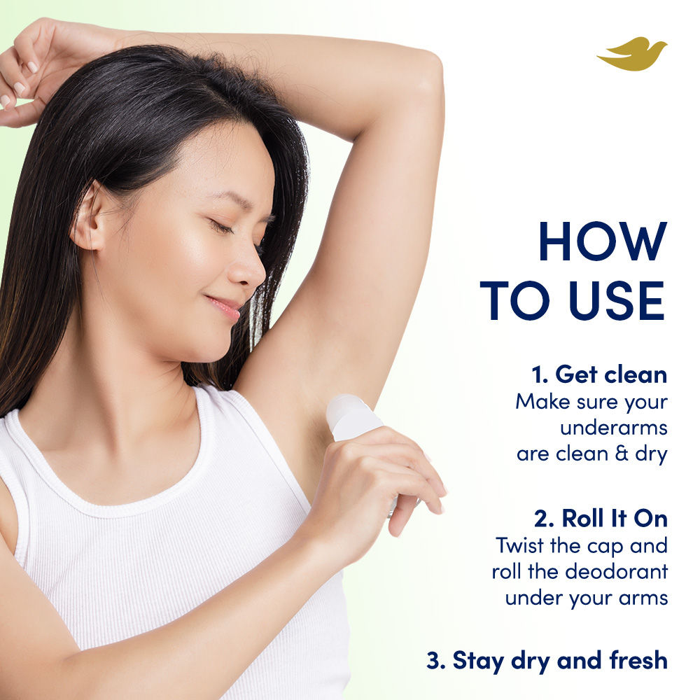 Dove Roll-On Deodorant Cucumber & Green Moisturising Cream, 40ml Buy at Indicrest Image 7