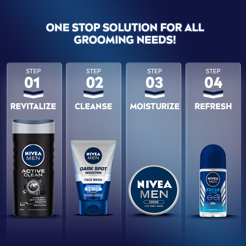 Nivea MEN Creme, Non Greasy Moisturizer, Cream for Face, Body & Hands, 30ml Buy at Indicrest Image 8