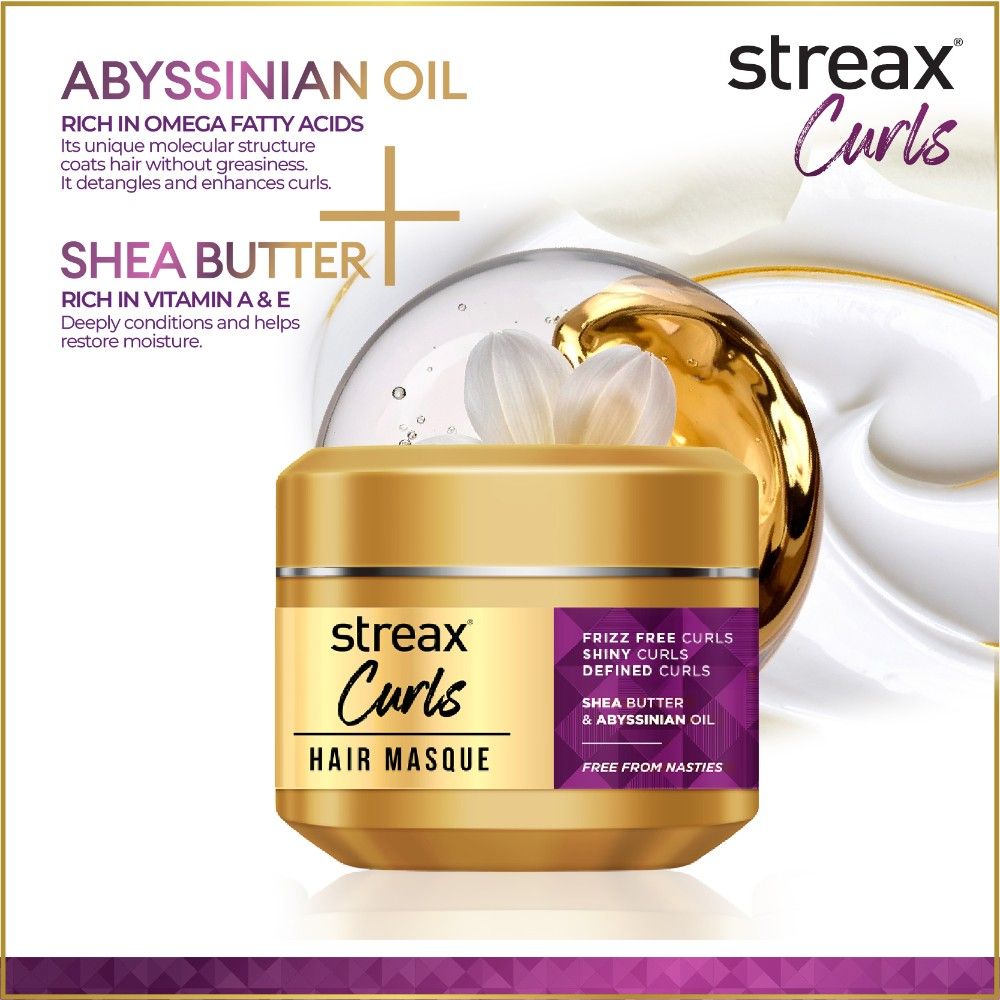 Streax Curl Hair Mask For Curly & Wavy Hair, 200g Buy at Indicrest Image 3