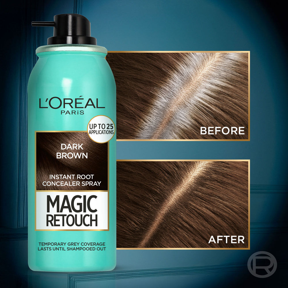 L'Oreal Paris Magic Retouch Instant Root Concealer Hair Color - 2 Dark Brown, 75ml Buy at Indicrest Image 5
