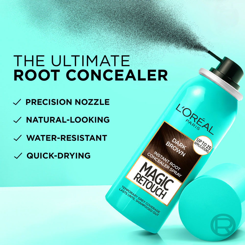 L'Oreal Paris Magic Retouch Instant Root Concealer Hair Color - 2 Dark Brown, 75ml Buy at Indicrest Image 6