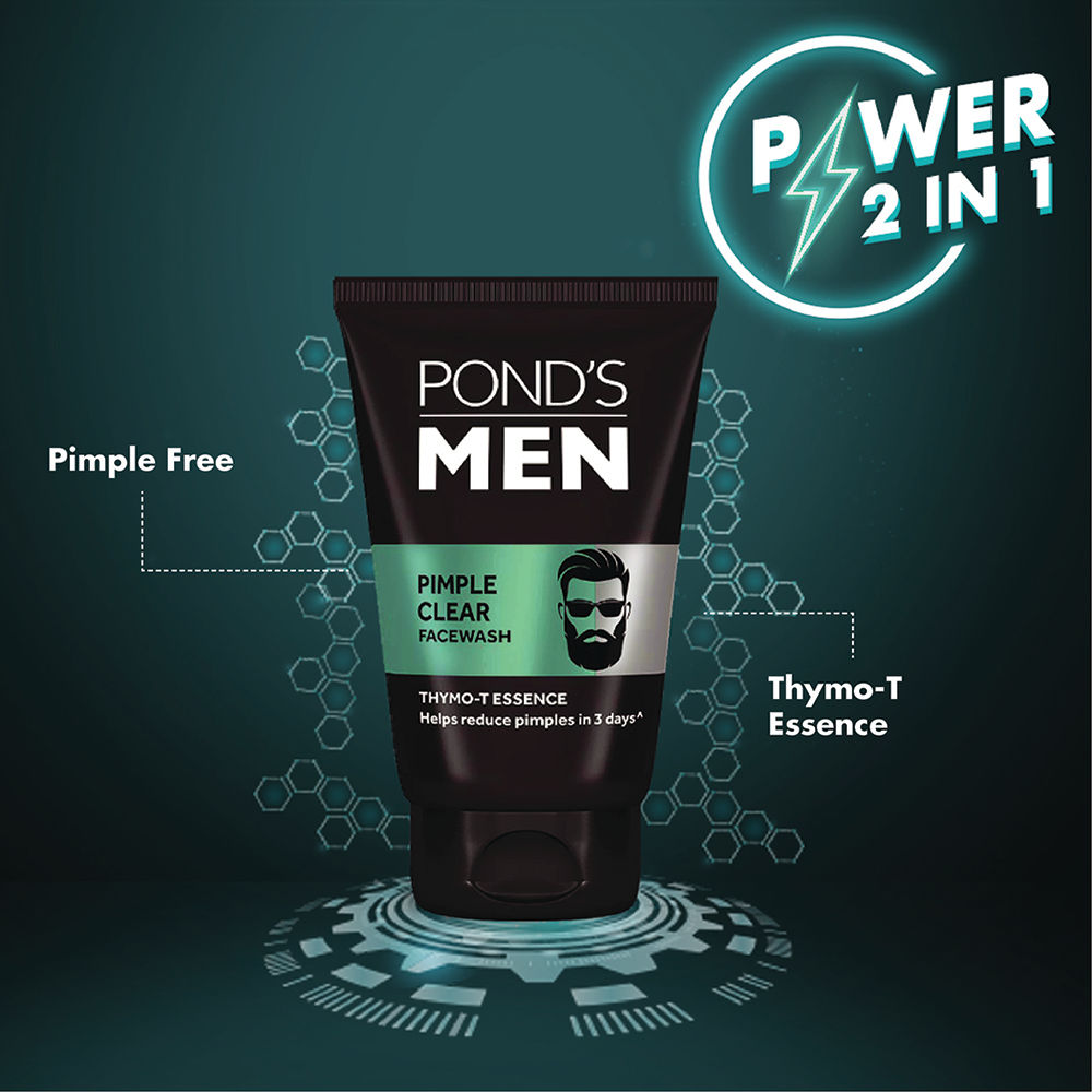 Pond’s Men Pimple Clear Facewash Reduces Pimples In 3 Days Specially For Men, 100g Buy at Indicrest Image 4