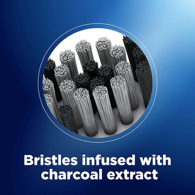 Oral B Cavity Defense 123 Black Toothbrush With Charcoal Extract- Medium (Pack of 4) Buy at Indicrest Image 4