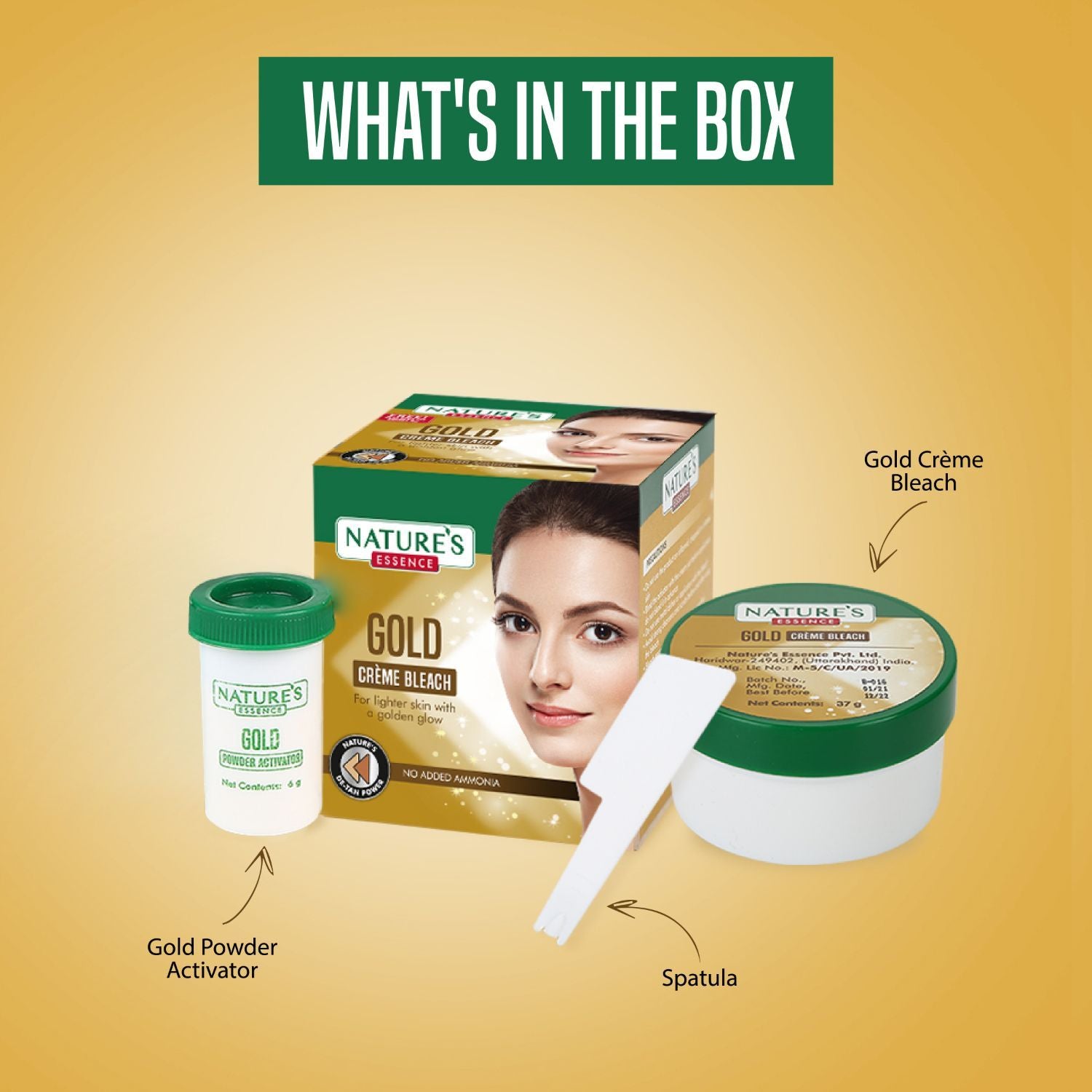 Nature's Essence Gold Creme Bleach, 43g Buy at Indicrest Image 3