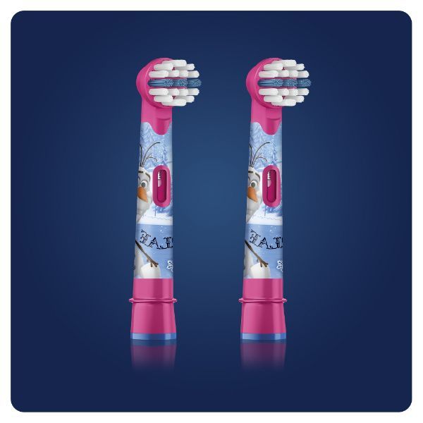 Oral-B Disney Frozen Characters Kids Electric Replacement Toothbrush Heads (Pack of 2), 1 piece Buy at Indicrest Image 2