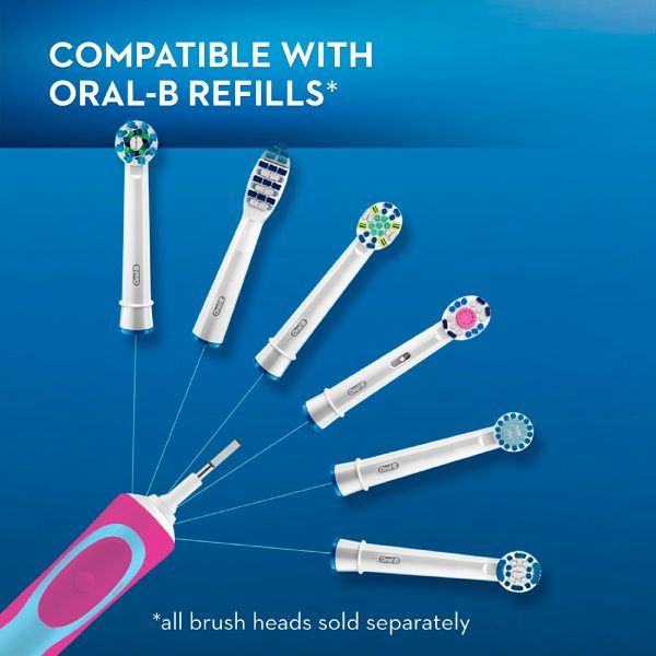 Oral-B Disney Frozen Characters Kids Electric Replacement Toothbrush Heads (Pack of 2), 1 piece Buy at Indicrest Image 6