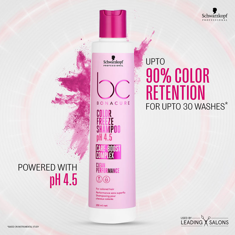 Schwarzkopf Professional Bonacure pH 4.5 Color Freeze Shampoo, 250ml Buy at Indicrest Image 2