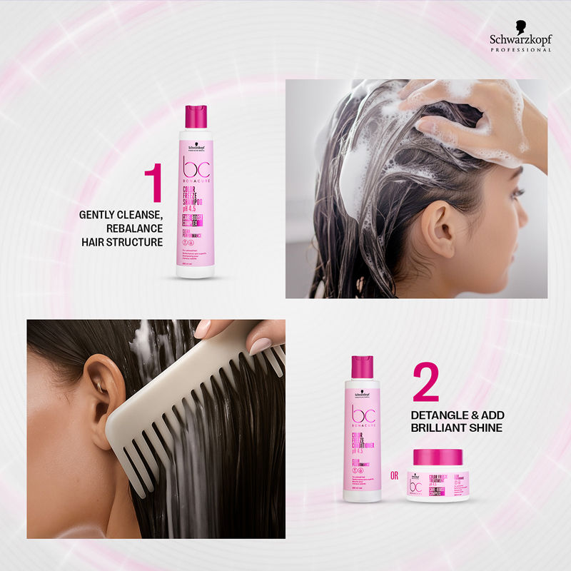 Schwarzkopf Professional Bonacure pH 4.5 Color Freeze Treatment, 200ml Buy at Indicrest Image 11