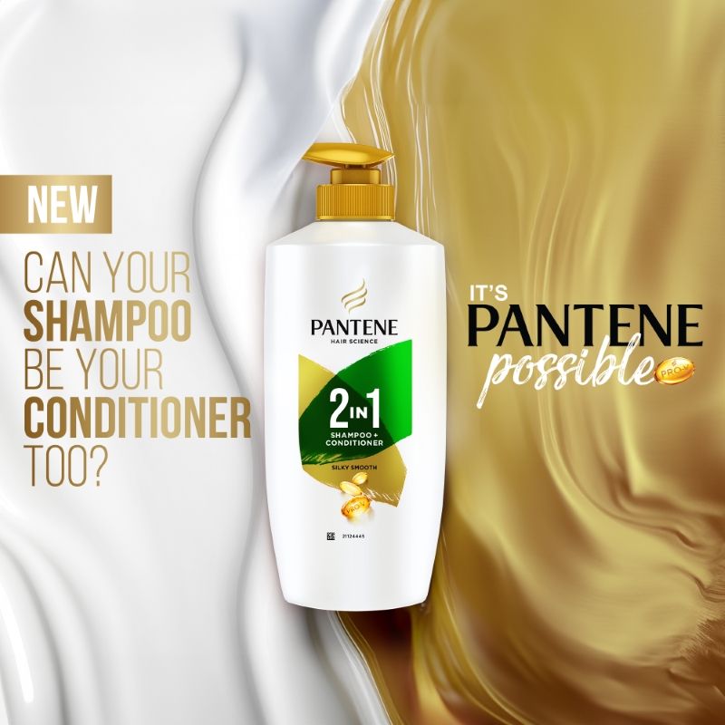 Pantene 2 In 1 Silky Smooth Care Shampoo + Conditioner, 650ml Buy at Indicrest Image 6
