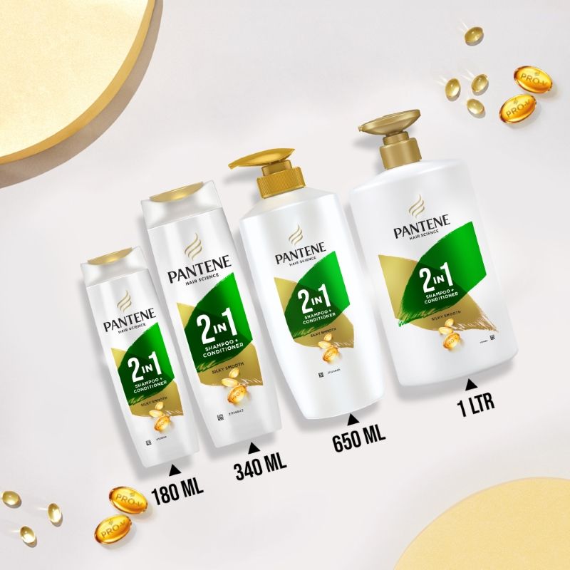 Pantene 2 In 1 Silky Smooth Care Shampoo + Conditioner, 650ml Buy at Indicrest Image 7