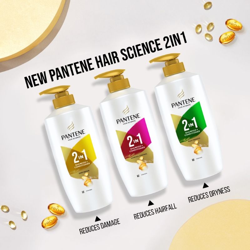 Pantene 2 In 1 Silky Smooth Care Shampoo + Conditioner, 650ml Buy at Indicrest Image 8