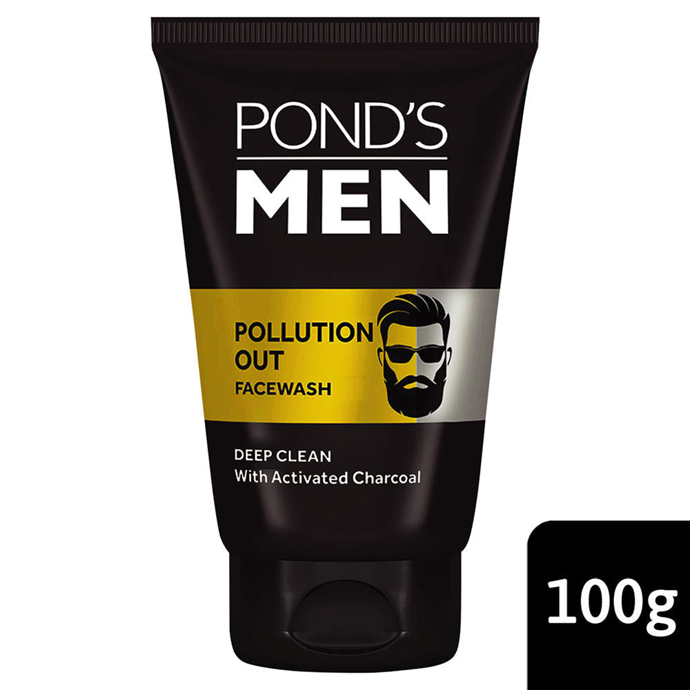 Pond’s Men Pollution Out Facewash Deep Cleanses With Activated Charcoal, 100g Buy at Indicrest