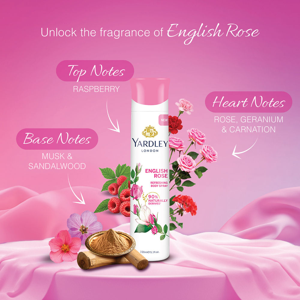 Yardley London Deodorant Body Spray Tripack For Women (Buy 2 Get 1), 150ml Each Buy at Indicrest Image 7