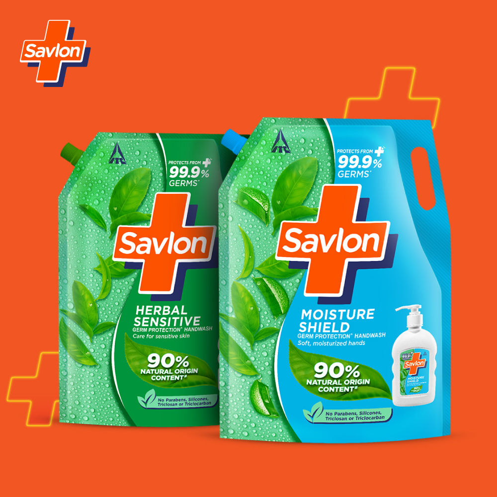 Savlon Moisture Shield Germ Protection Liquid Handwash Refill Pouch, 1350ml Buy at Indicrest Image 7