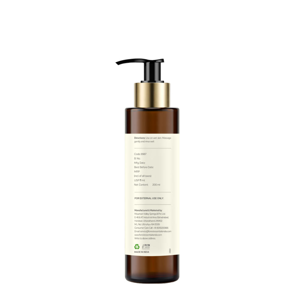 Forest Essentials Silkening Shower Wash Indian Rose Absolute - Ayurvedic Body Wash - Sulphate Free, 200ml