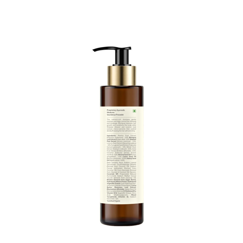 Forest Essentials Hair Cleanser Bhringraj & Shikakai - Ayurvedic Anti Dandruff Shampoo Sulphate Free, 200ml