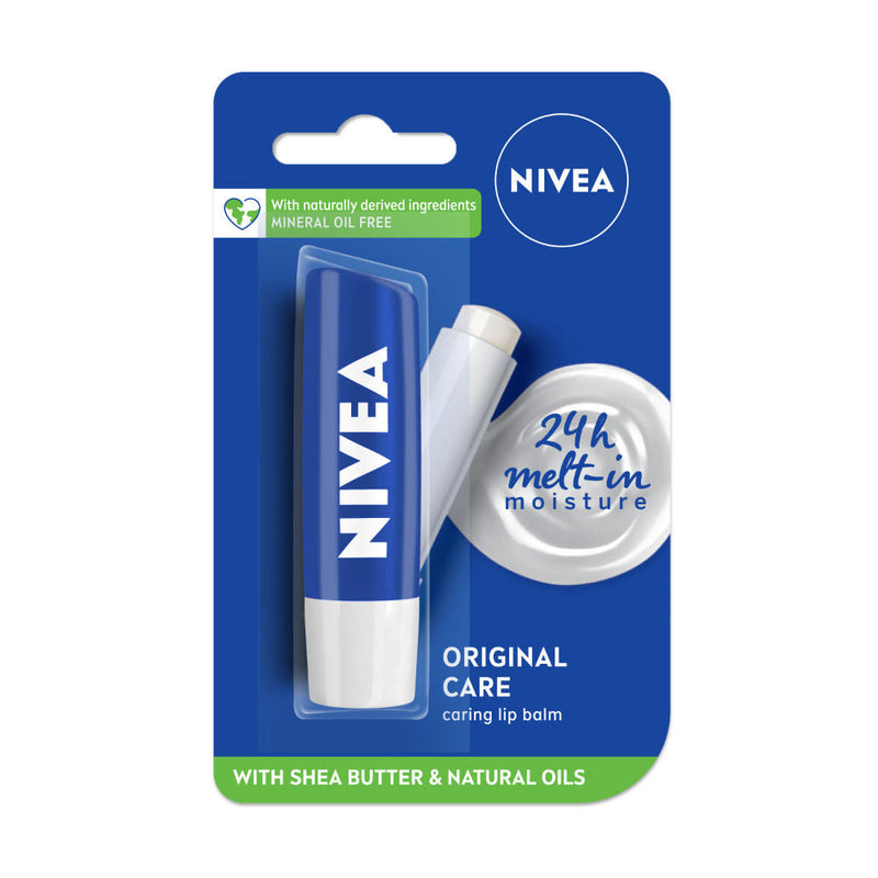 Nivea Shea butter Lip Balm with Natural oils & 24H melt-in moisture-Original care, 4.8g Buy at Indicrest
