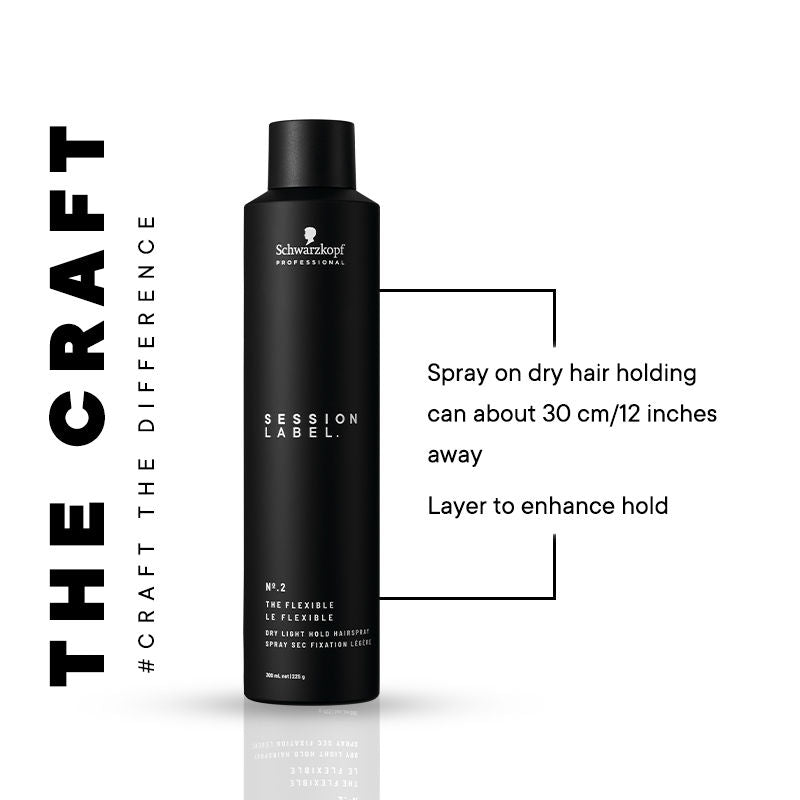 Schwarzkopf Professional Session Label Flexible Hold Hair Spray, 300ml Buy at Indicrest Image 6