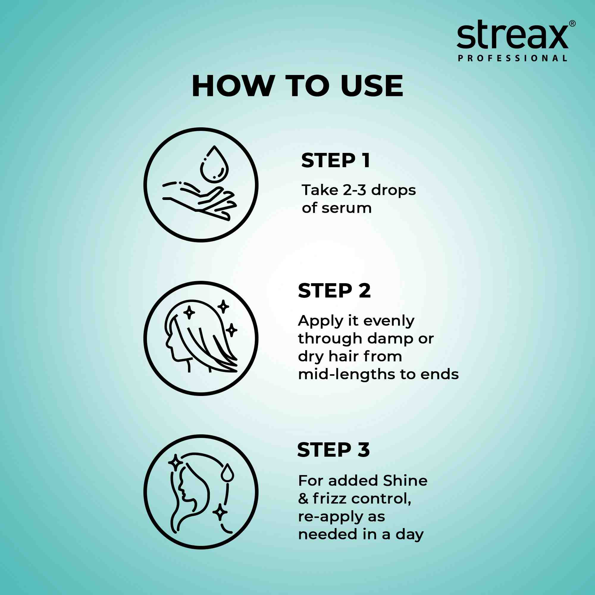 Streax Professional Vitariche Gloss Hair Serum, 115ml Buy at Indicrest Image 5