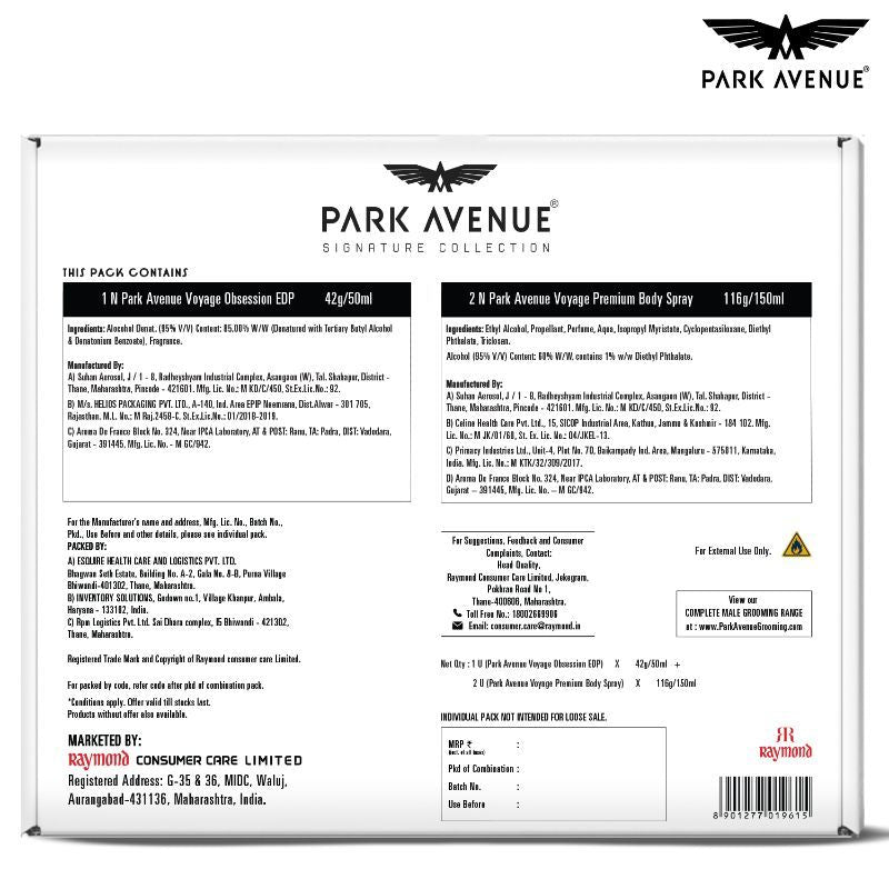 Park Avenue Signature Perfume Gift Set For Men, 350ml Buy at Indicrest Image 4