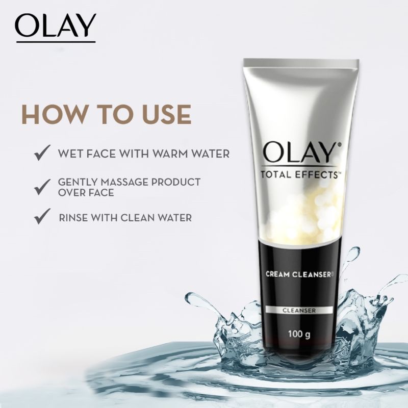 Olay Total Effects Foaming Cleanser & Face Wash, Fights 7 Signs of Ageing With Green Tea Extracts, 100g Buy at Indicrest Image 5