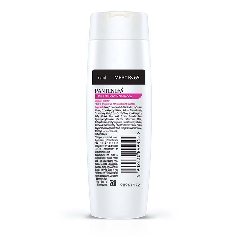 Pantene Advanced Hair Fall Solution Hair Fall Control Shampoo, 75ml Buy at Indicrest Image 2