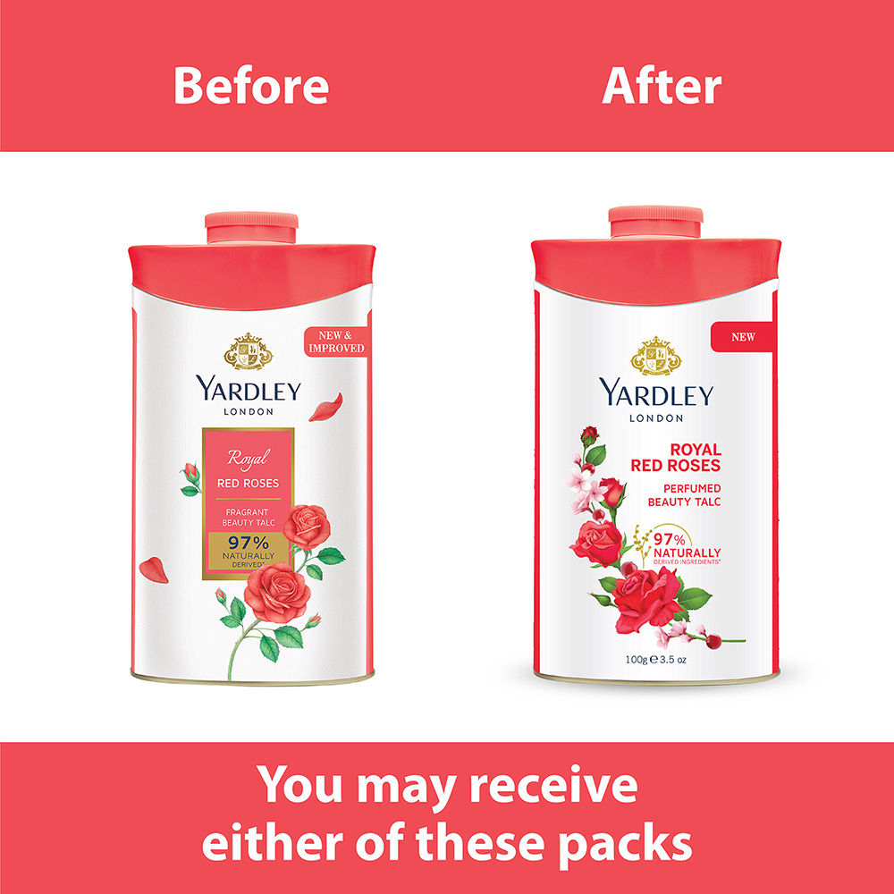 Yardley London Red Roses Talc, 100g Buy at Indicrest Image 3