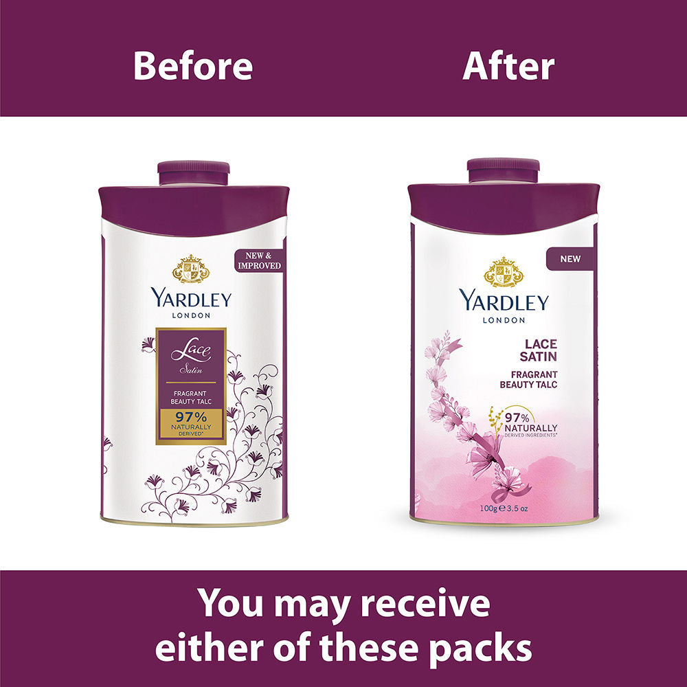 Yardley London Lace Satin Talc, 100g Buy at Indicrest Image 3