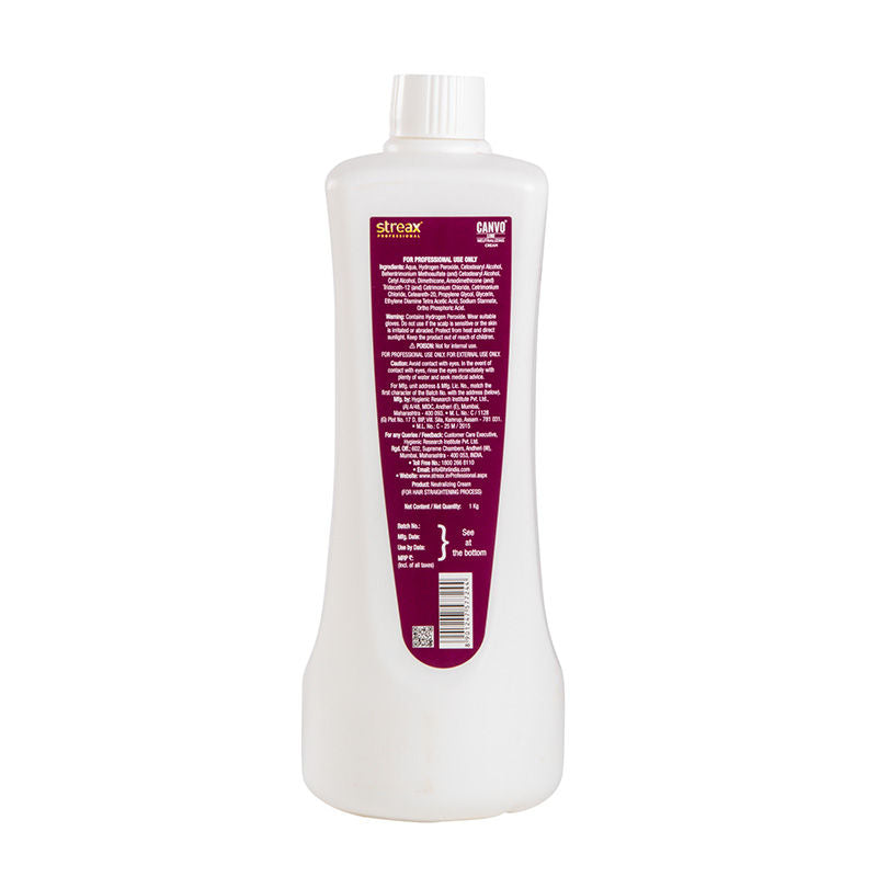 Streax Professional Canvoline Hair Intense Neutralizing Cream, 1000g Buy at Indicrest Image 2
