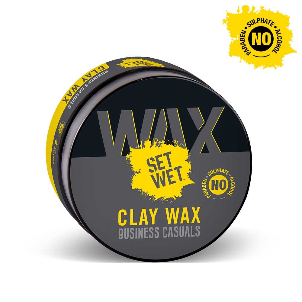 Set Wet Styling Hair Clay Wax Strong Hold Matte Finish With Kaolin Clay Restylable Anytime, 60g Buy at Indicrest