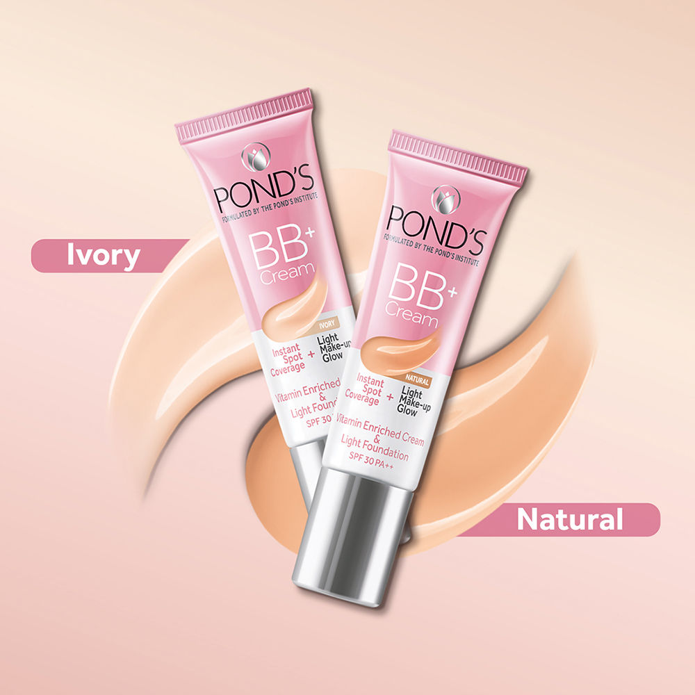 Pond’s Bb+ Cream Instant Spot Coverage + Light Make-up Glow Natural SPF 30 PA++ Natural, 9g Buy at Indicrest Image 7