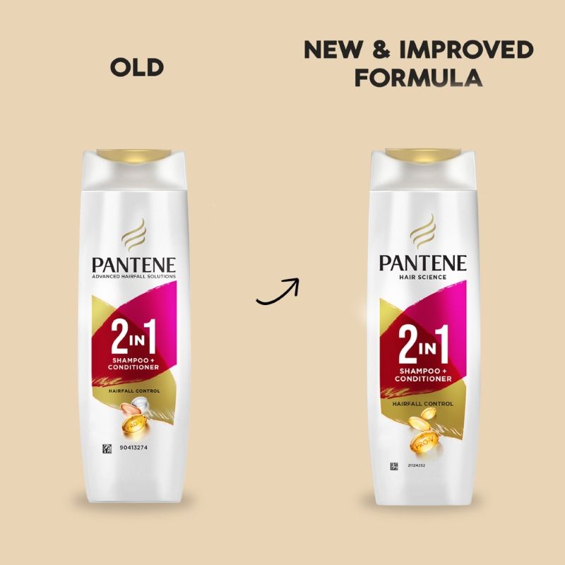 Pantene 2 In 1 Hairfall Control Shampoo + Conditioner, 180ml Buy at Indicrest Image 3