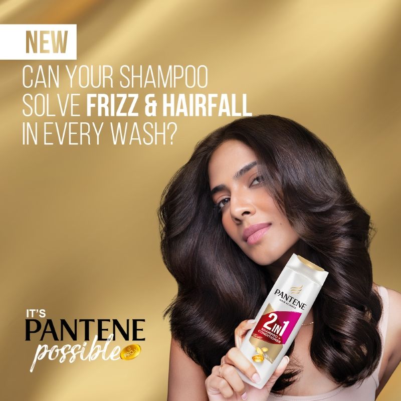 Pantene 2 In 1 Hairfall Control Shampoo + Conditioner, 180ml Buy at Indicrest Image 5