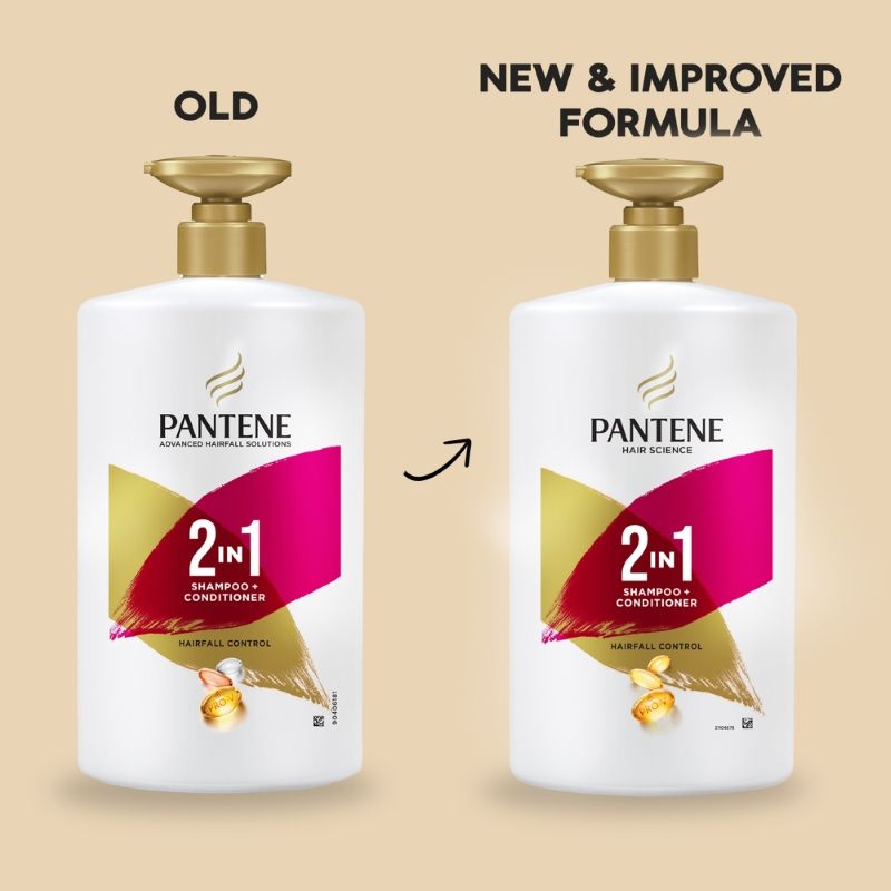 Pantene 2 In 1 Advanced Hairfall Control Shampoo + Conditioner, 1 Litre Buy at Indicrest Image 3