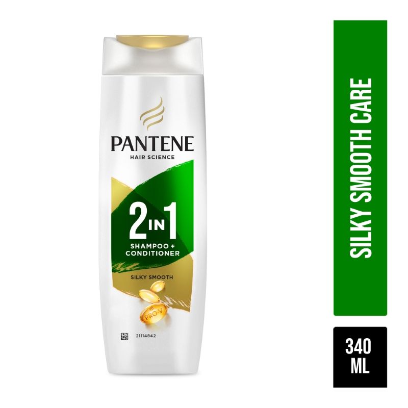 Pantene 2 In 1 Silky Smooth Care Shampoo + Conditioner, 340ml Buy at Indicrest