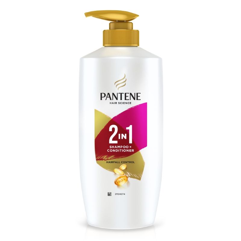Pantene 2 In 1 Hairfall Control Shampoo + Conditioner, 650ml Buy at Indicrest Image 2