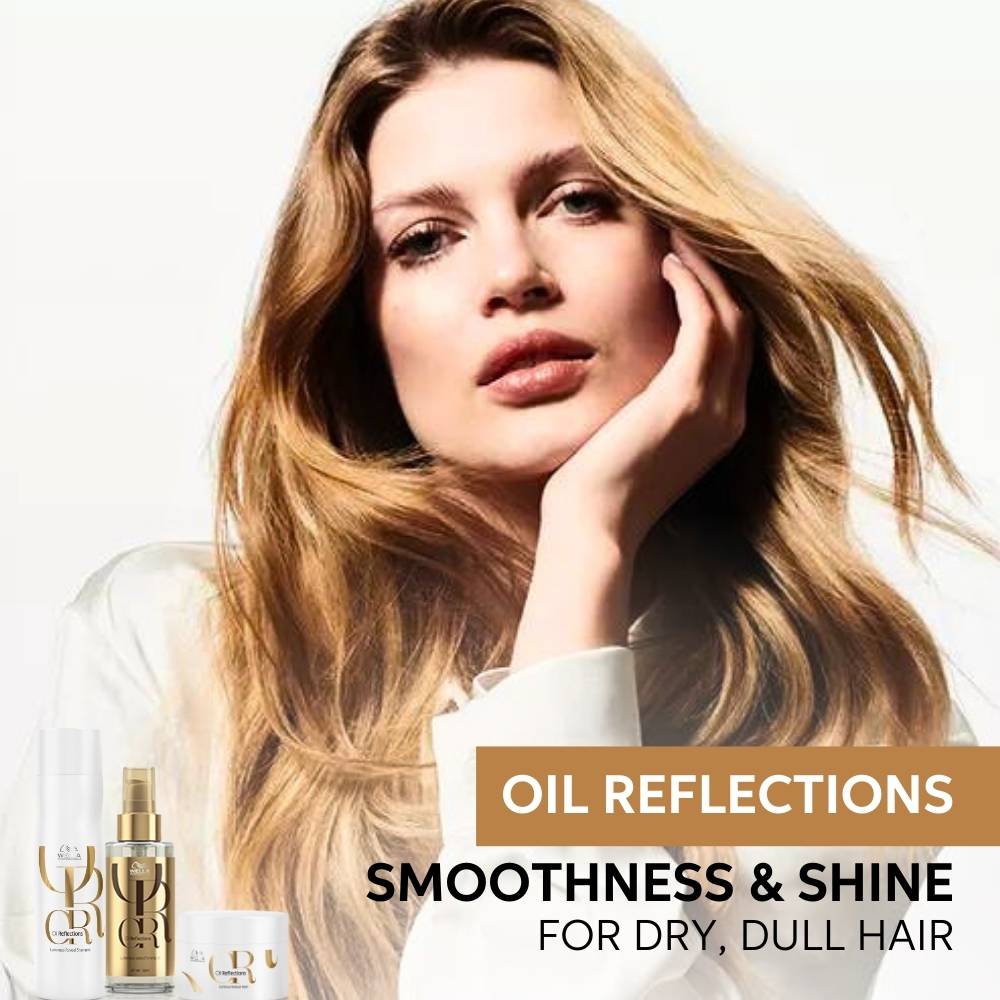 Wella Professionals Oil Reflections Luminous Smoothening Hair Oil with Camellia Oil For Frizz-Free Hair, 100ml Buy at Indicrest Image 8