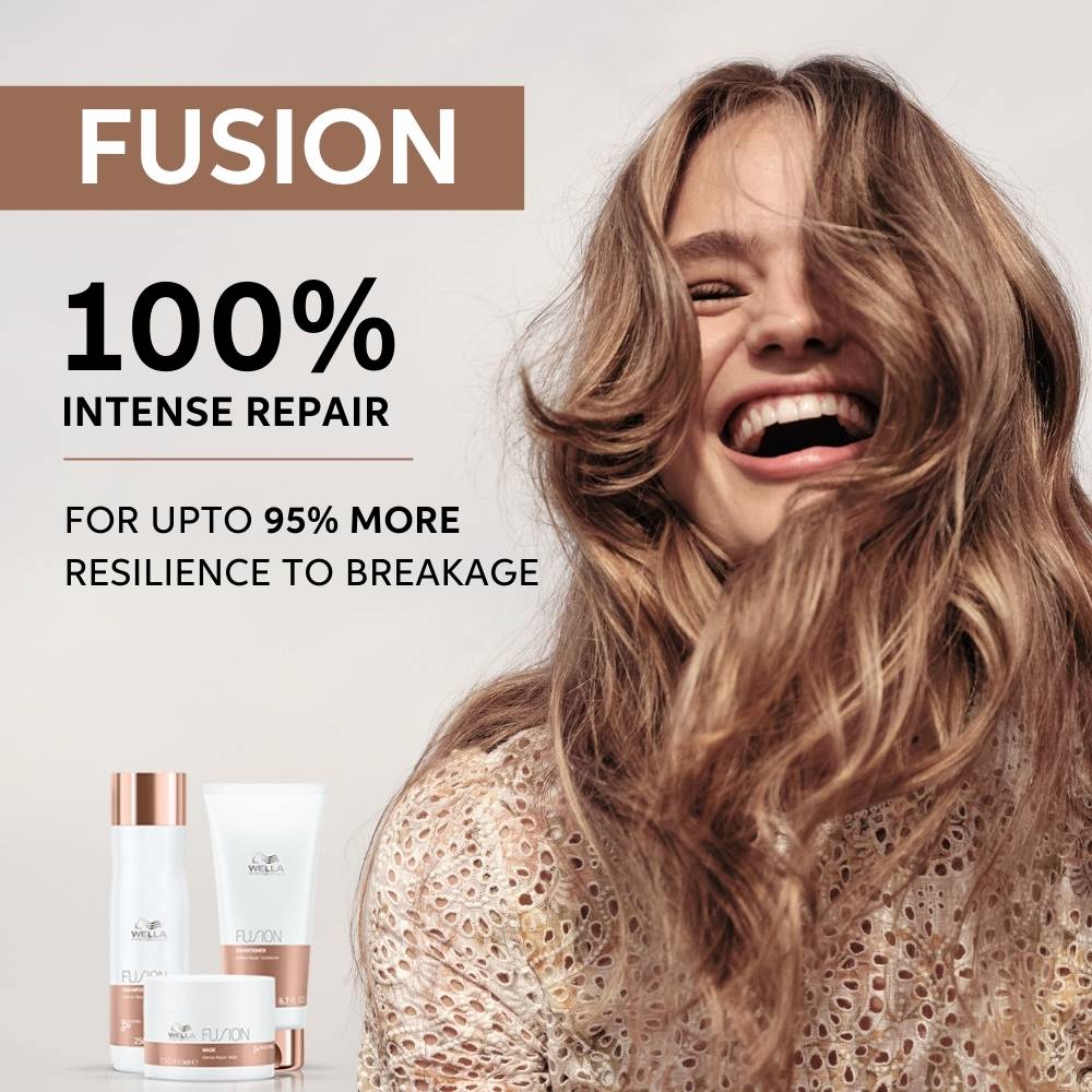 Wella Professionals Fusion Intense Repair Conditioner with Silk Amino Acids for Damaged & Frizzy Hair, 200ml Buy at Indicrest Image 8