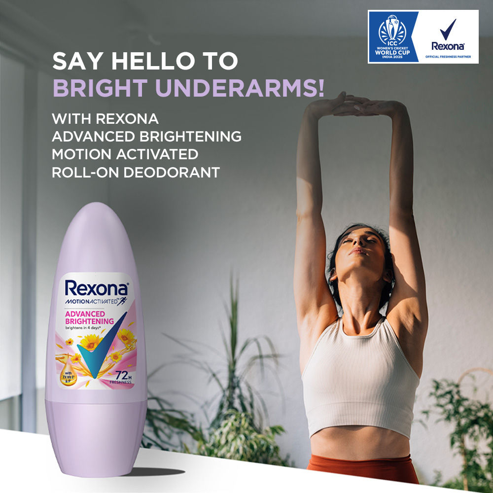 Rexona Advanced Brightening Roll-On Deodorant For Women, 45ml Buy at Indicrest Image 6