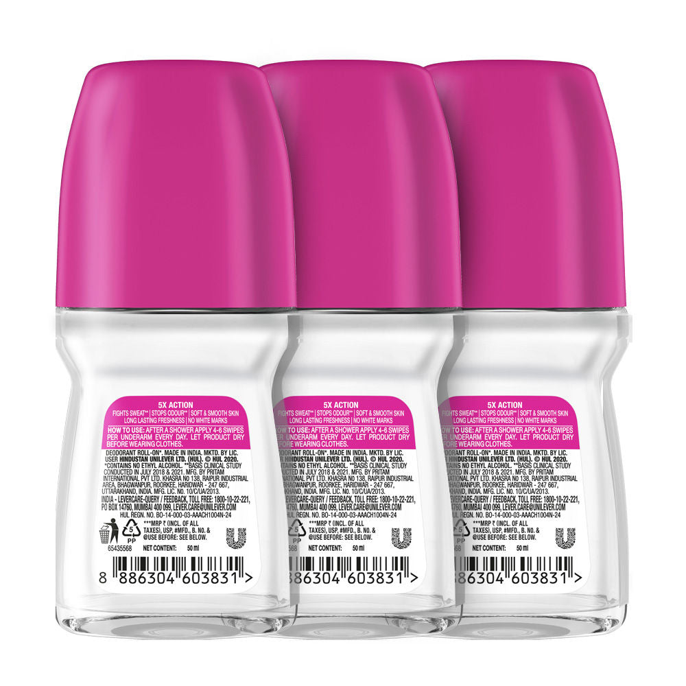 Rexona Antiperspirant Roll-On, Lotus Flower & Shea Butter (Pack of 3), 3 pieces Buy at Indicrest Image 3