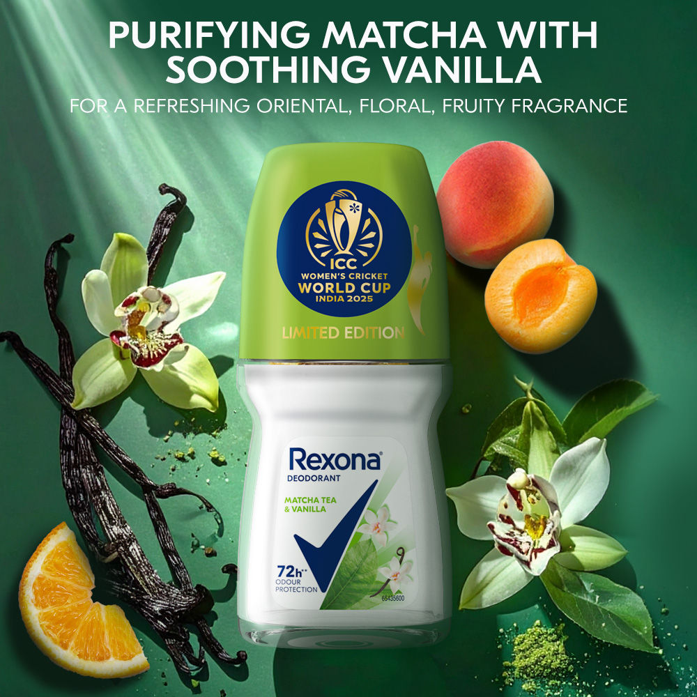 Rexona Lotus Flower & Shea Butter, Matcha Tea & Vanilla, Sandalwood & Jojoba Oil Roll-On (Pack Of 3), 3 pieces Buy at Indicrest Image 9