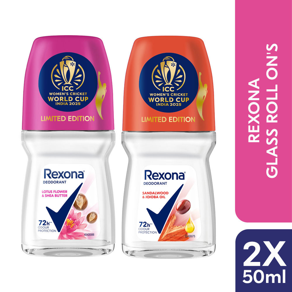 Rexona Lotus Flower & Shea Butter And Sandalwood & Jojoba Oil Antiperspirant Roll-On (Pack of 2) Buy at Indicrest Image 2