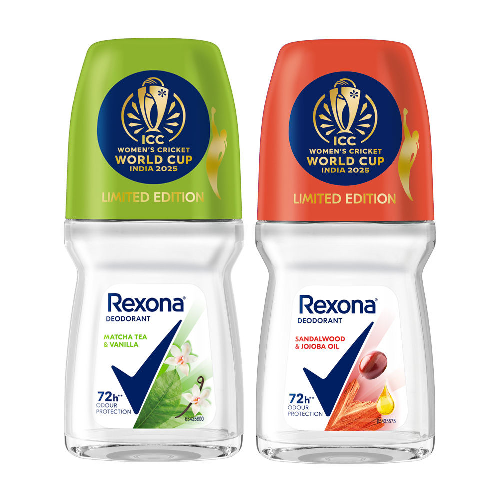 Rexona Matcha Tea & Vanilla And Sandalwood & Jojoba Oil Antiperspirant Roll-On (Pack of 2), 2 pieces Buy at Indicrest