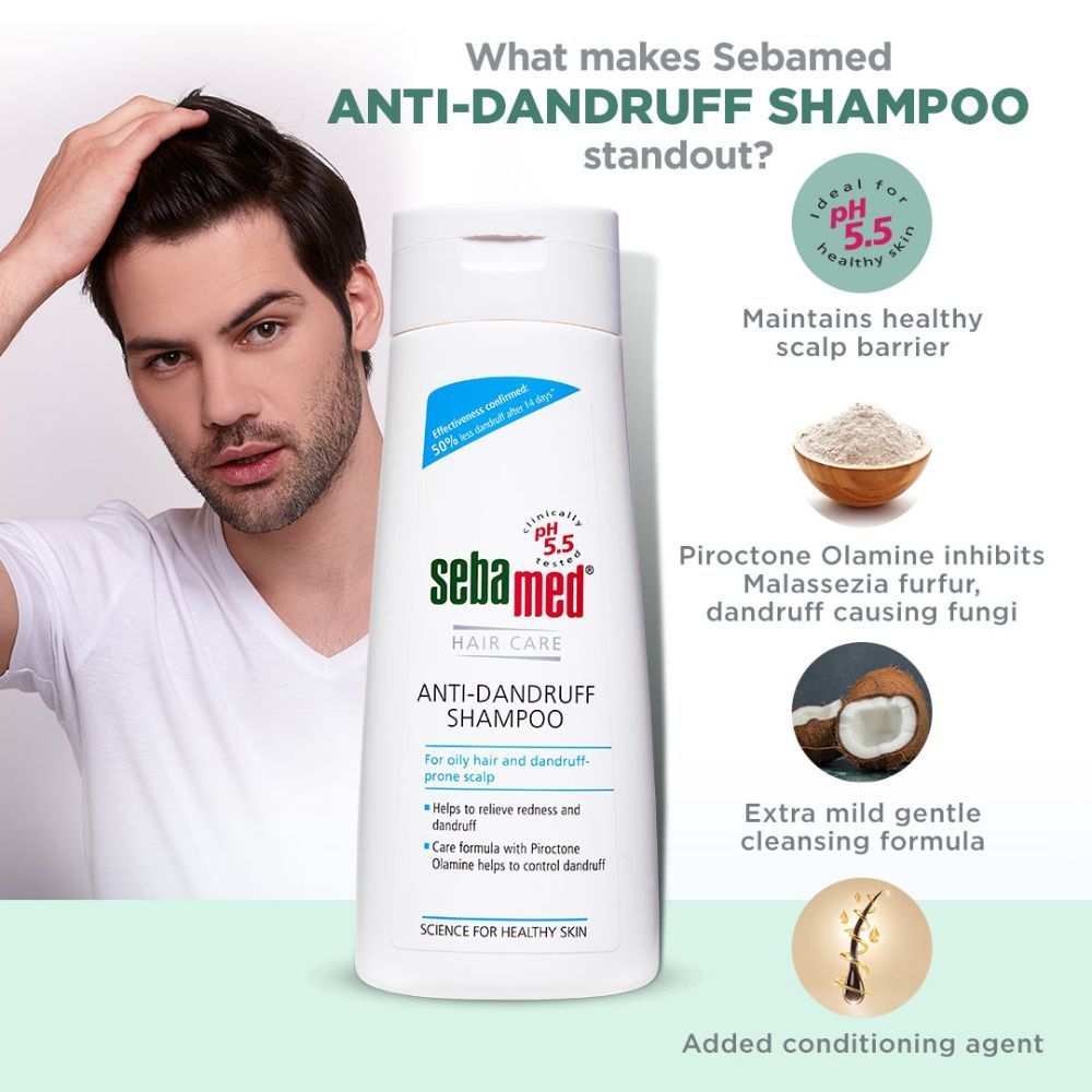 Sebamed Anti-Dandruff Shampoo, PH 5.5. Oily Hair & Dandruff Prone Scalp, 200ml Buy at Indicrest Image 6