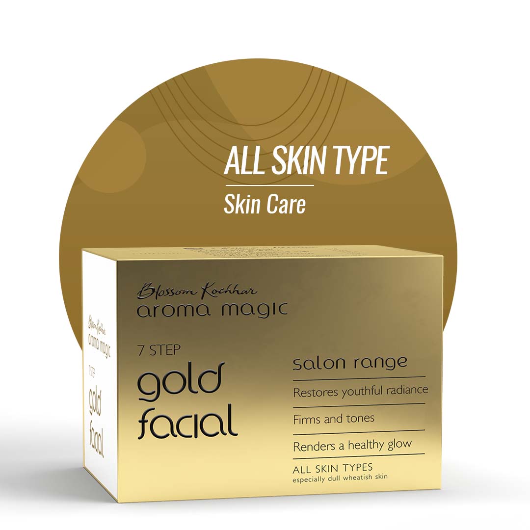 7-Step Gold Facial Kit Contents Display