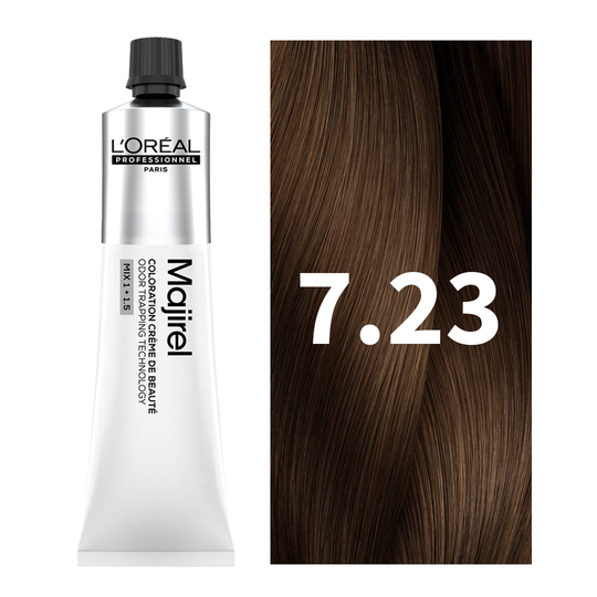 L'Oreal Professionnel Paris Majirel - 7.23 (Iridescent Golden Blonde) Hair Color, 49.5 g Buy at Indicrest