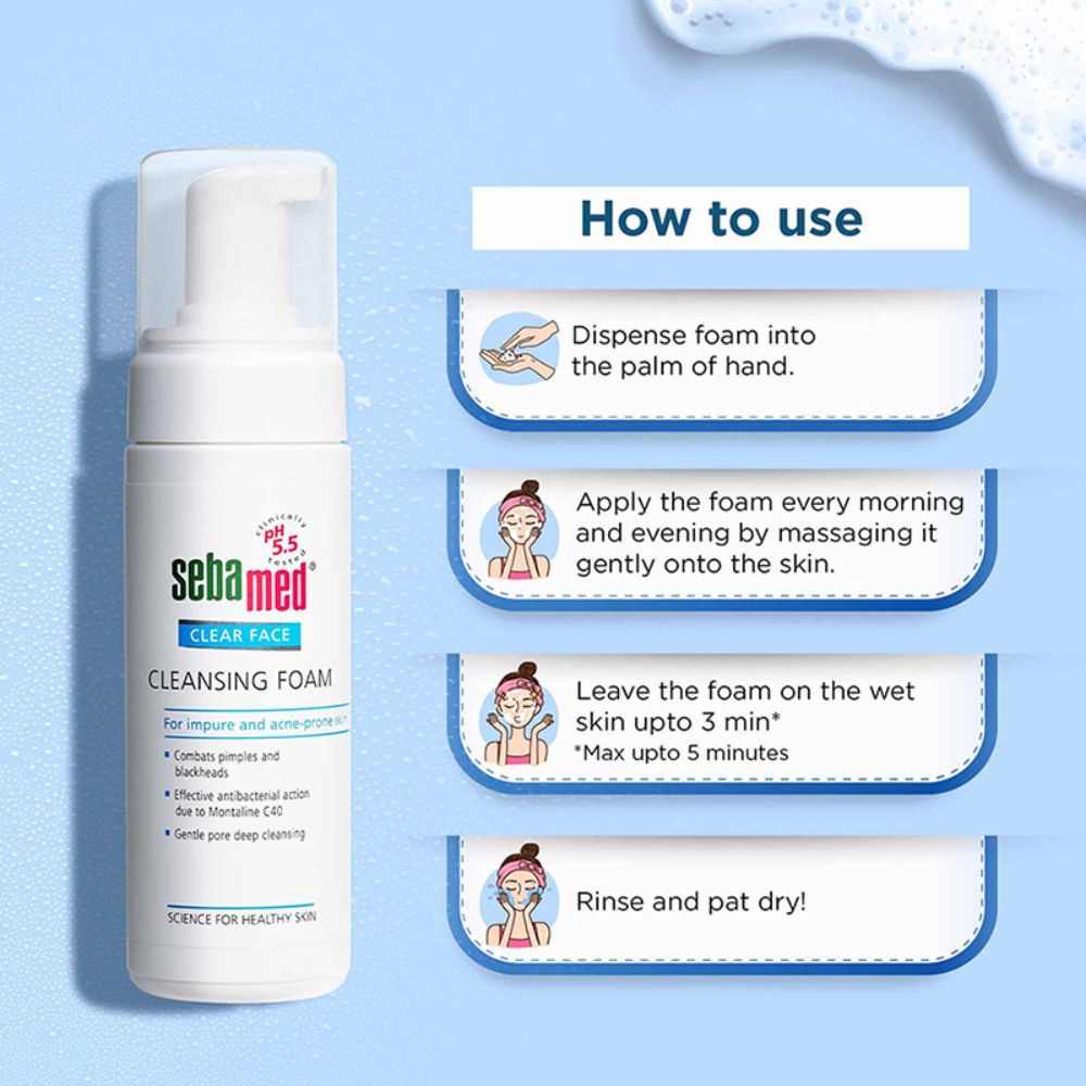 Sebamed Clear Face Cleansing Foam PH 5.5, 50ml Buy at Indicrest Image 7